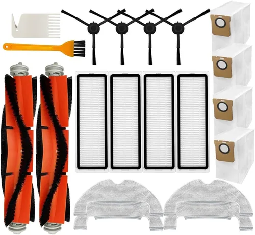 Miniatura 2 de EtliN Compatible con el trapeador de vacío Xiaomi Mi Robot 2 Ultra STYTJ05ZHM, piezas de repuesto, cepillo lateral principal, filtro Hepa, bolsa