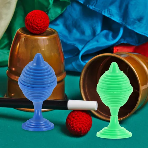Miniatura 6 de NUOBESTY Paquete de 15 jarrones de bola de truco, accesorios de copa de bola que desaparecen, juguetes de cierre de copa de sol, luna, mini