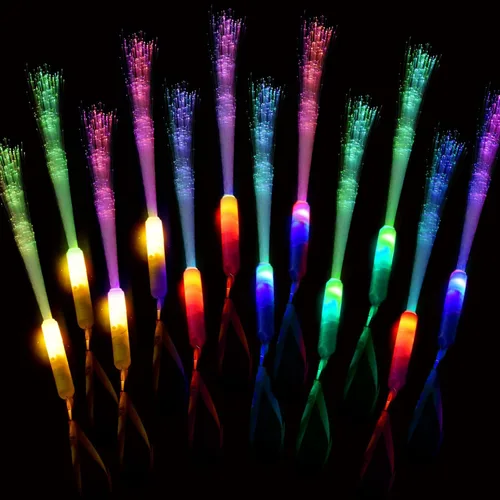 M.best 72 varillas luminosas para fiestas, 3 modos de luz LED intermitente colorida para recuerdos de fiesta