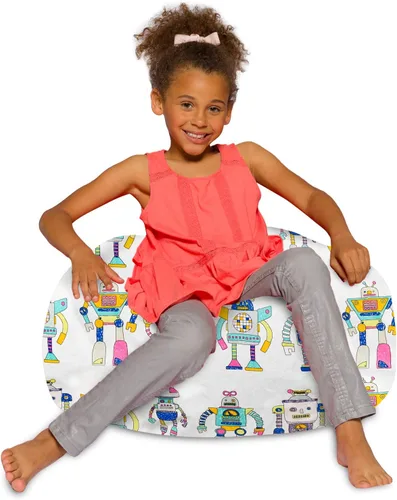 Miniatura 16 de Posh Beanbags - Sillón puff Azul Rey Sólido