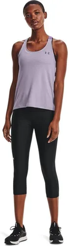 Miniatura 2 de Under Armour - Leggings capri con bolsillos para mujer, de tela HeatGear, de tiro alto y con pretina antideslizante