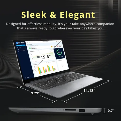 Miniatura 8 de Lenovo IdeaPad - Laptop HD de 15.6 pulgadas, AMD Athlon Silver 7120U, 4 GB de RAM, SSD de 128 GB, AMD Radeon 610M, teclado numérico, batería