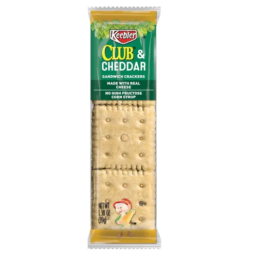 Miniatura 7 de Keebler Galletas tipo sándwich, galletas de una sola porción, aperitivos para el almuerzo, club y queso cheddar (96 paquetes)