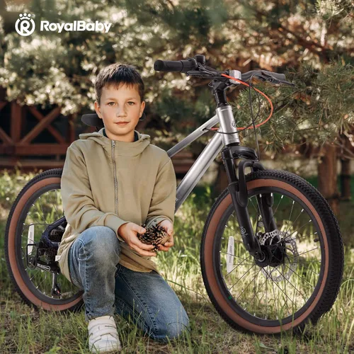 Miniatura 7 de RoyalBaby Bicicleta de montaña para niños y niñas, bicicleta ultraligera de aluminio con ruedas de 20 a 26 pulgadas para niños de 6 a 14 años