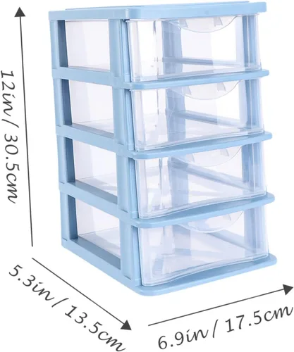 Miniatura 2 de Luxshiny Organizador de almacenamiento cosmético Cajón Caja de almacenamiento Contenedor de papelería de oficina