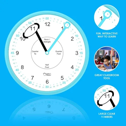 Miniatura 2 de Teacher's Choice Reloj de pared educativo
