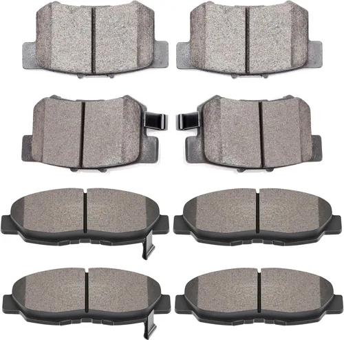 Miniatura 25 de SCITOO Kits de pastillas de freno de cerámica D465 D374 Reemplazo delantero y trasero para Acura CL 1997-1999, para Honda Civic 2002-2003 200-2011