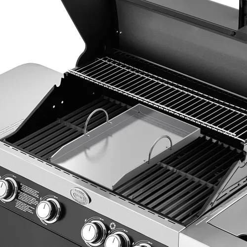 Miniatura 5 de Stanbroil Sartén de acero inoxidable con soporte de repuesto para parrillas Weber 8854 Weber Genesis II serie 400