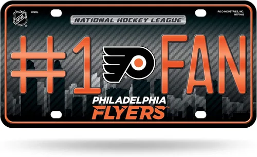 Miniatura 12 de NHL #1 - Placa de matrícula metálica para ventilador