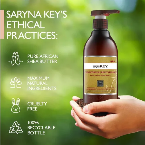 Miniatura 6 de Saryna Key Acondicionador capilar con manteca de karité africana pura para cabello seco encrespado y dañado - Acondicionador hidratante e hidratante