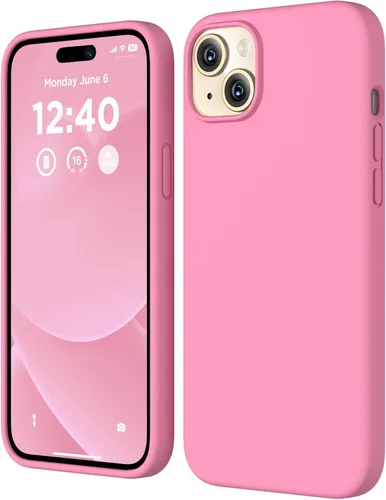 Miniatura 14 de Funda de silicona para iPhone 15 Plus, cubierta protectora de cuerpo completo, forro de microfibra suave antiarañazos, funda delgada ultrafina
