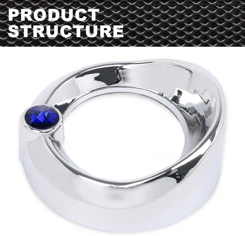Miniatura 4 de CNNELL Cubierta de calibre azul compatible con visera Older Freightliner Century White Jewel de 1 5/8 pulgadas de apertura, 2 3/8 pulgadas