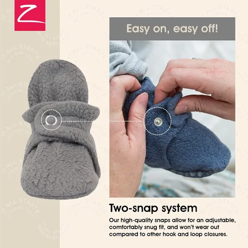 Miniatura 3 de Zutano - Botines de forro polar unisex para recién nacidos y bebés