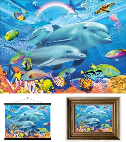 Miniatura 22 de Impresiones de arte de pared lenticular 3D LiveLife - El amor de un padre de Deluxebase. Póster 3D de león sin marco. Decoración de pared perfecta.