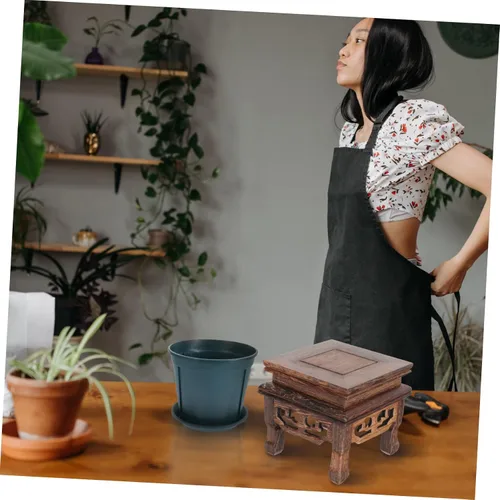 Miniatura 4 de Happyyami Macetas base para exteriores, macetas para plantas de interior, soporte de flores en maceta de interior, soporte para plantas