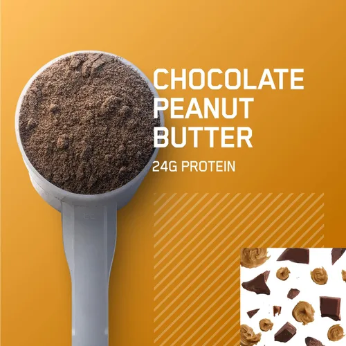 Miniatura 4 de Optimum Nutrition Caseína en polvo, mantequilla de maní y chocolate, 4 libras