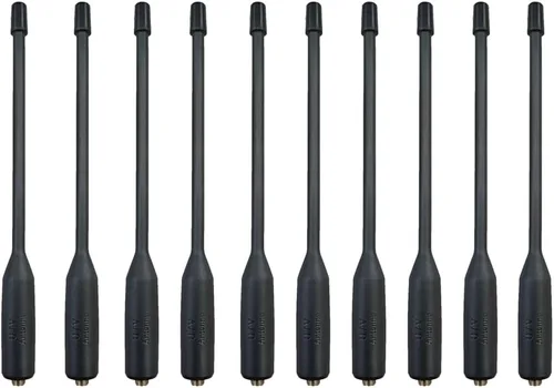 UVK5 Antena original de doble banda de alta ganancia SM-Hembra Antena 144/430MHz 19cm/7.48inch para UV-K5 Radio de mano GMRS Radio Jamón (10 piezas)