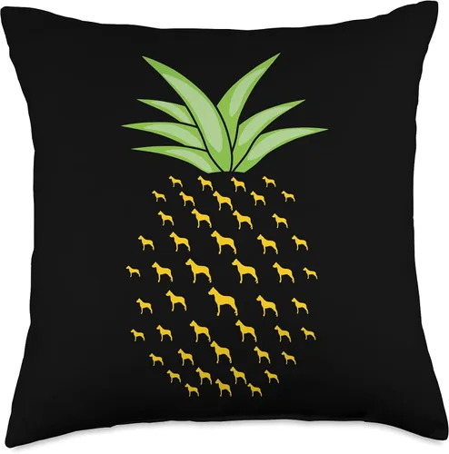Miniatura 4 de Funny Dogo Argentino Dog Ananas Pineapple Throw Pillow