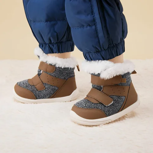 Miniatura 145 de BMCiTYBM Botas de nieve de invierno para bebés y niños pequeños, de piel sintética, cálidas, antideslizantes, zapatos para primeros pasos