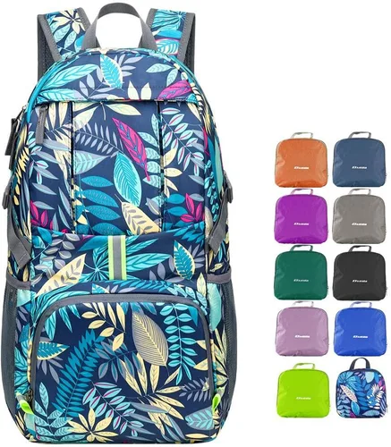 Miniatura 8 de Mochila ligera y plegable de 35L impermeable, duradera, mochila de viaje para senderismo