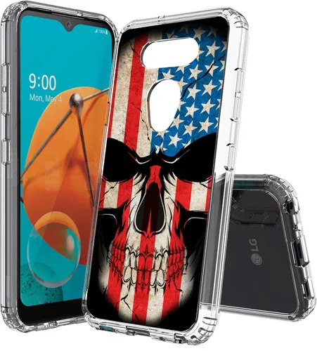 Miniatura 31 de Compatible con LG Aristo 5, funda transparente impresa, a prueba de golpes, arañazos, compatible con LG Phoenix 5/Fortune 3/Tribute Monarch/Risio 4