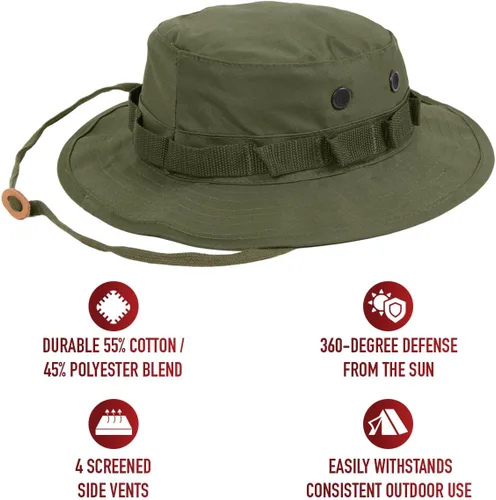 Miniatura 2 de Rothco Boonie Hat - La mejor defensa solar para aventuras al aire libre