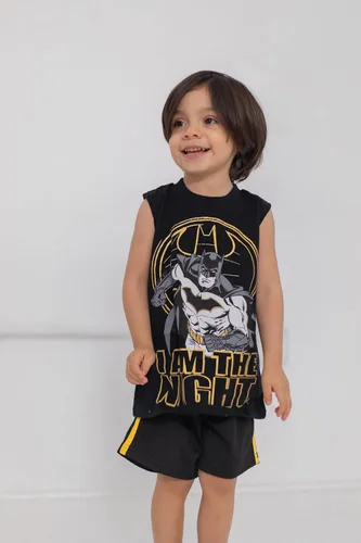 Miniatura 3 de DC Comics Juego de 3 piezas de Batman de la Liga de la Justicia camiseta sin mangas