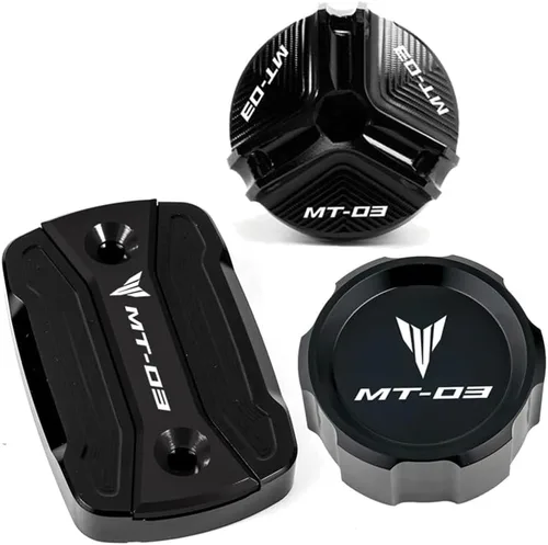 Miniatura 12 de Para Y&AMAHA MT03 MT-03 2015-2020 2021 2022 2023 Accesorios de motocicleta Tapas de depósito de líquido de freno maestro Tapa de llenado de aceite