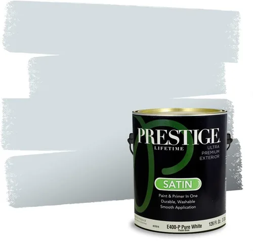Miniatura 598 de Pintura Exterior + imprimación PRESTIGE, todo-en-uno, 1 galón, acabado mate, color comparable al Valspar* Royal Gray* VS151-Gris real