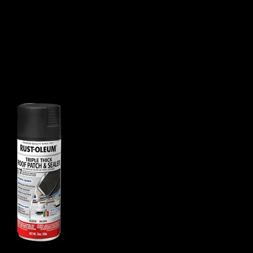 Miniatura 2 de Rust-Oleum Parche de techo triple grueso y espray sellador, 13 onzas, negro