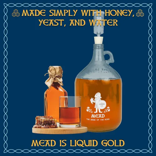 Miniatura 2 de Jigger N' Dash Mead Making Kit – Kit reutilizable para hacer miel – Kit completo de Mead – Todos los suministros de hidromiel que necesitas hacen 1