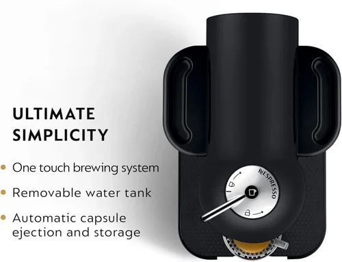 Miniatura 2 de Nespresso Vertuo Cafetera de café y espresso de Breville, color negro mate con espumador de leche Aeroccino