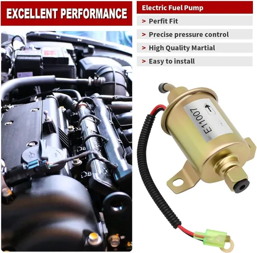 Miniatura 4 de Nakkaa E11007 Bomba de combustible eléctrica reemplaza para Airtex A029F889 149-2311 149-2311-02 149-2311-01 149231101, Se adapta al generador Onan