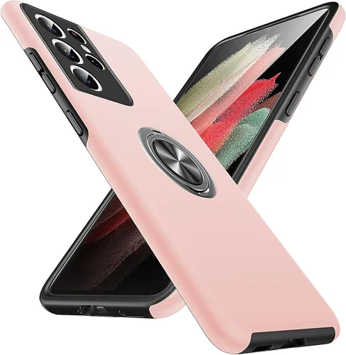 Miniatura 70 de Anqrp Diseñada para Samsung Galaxy S22 Ultra Funda, Incorporada [Protección contra Caídas de 15 Pies][Disipación de Calor] Protección de Grado Rojo