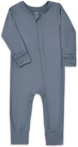 Miniatura 3 de Aablexema Pijama sin pies con cremallera y mitón, rayón de bambú, pijama de manga larga para bebé