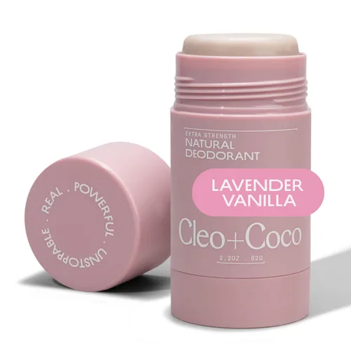 Miniatura 10 de Cleo+Coco Bálsamo Desodorante Extra Fuerte, Toronja Bergamota (2.2 oz), Desodorante Natural Sin Aluminio para Mujeres y Hombres con 5X Combatientes