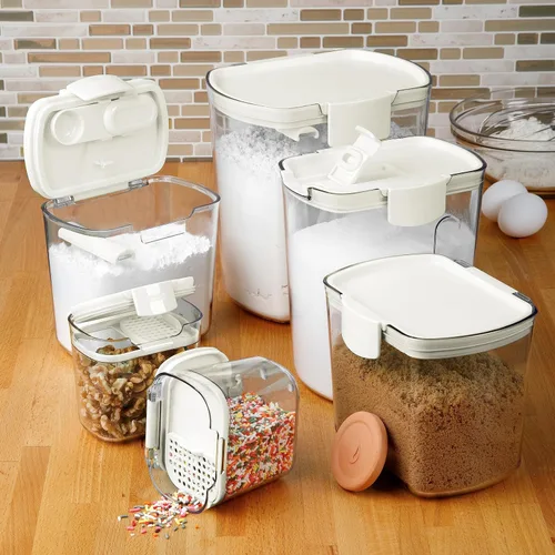 Miniatura 3 de Progressive ProKeeper Baker's - Juego de recipientes herméticos de almacenamiento de cocina para harina, azúcar y más, mantiene los ingredientes