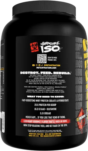 Miniatura 8 de Polvo de proteína aislada de suero Mutant Isosurge, 1, 1