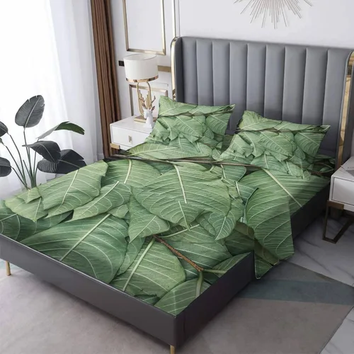 Miniatura 8 de NOGAWA Lily Sheets California King, juego de sábanas y fundas de almohada con estampado de flores 3D, sábanas y fundas de almohada de microfibra