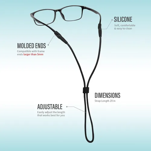 Miniatura 5 de Buyisgle Correa para Gafas de Niños 4 PCS - Cordones de Correas para Gafas de Sol para Niños Pequeños y Niñas - Soportes para Anteojos Alrededor