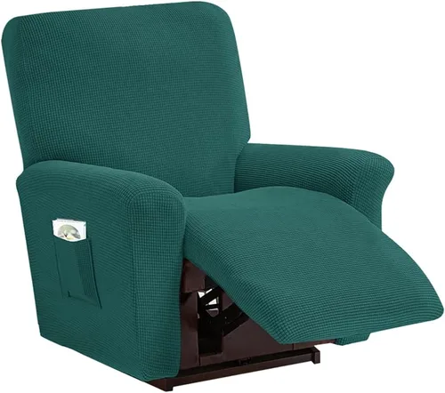 Miniatura 31 de vctops Fundas elásticas resistentes al agua, para sofá reclinable, suaves y lisas, con correa elástica antideslizante, protector de muebles