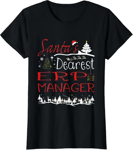 Miniatura 20 de ERP Manager Xmas Job Cute Christmas T-Shirt