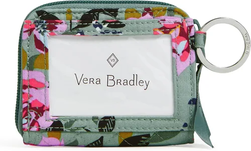 Miniatura 3 de Vera Bradley Cartera pequeña de algodón con cremallera para mujer con protección RFID