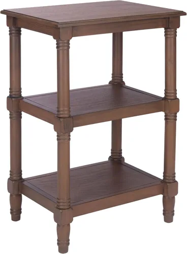Miniatura 14 de Safavieh Home Collection Cassie Greige - Mesa de almacenamiento de 3 estantes ACC5715A, 19.8 pulgadas de ancho x 15 pulgadas de largo x 30 pulgadas