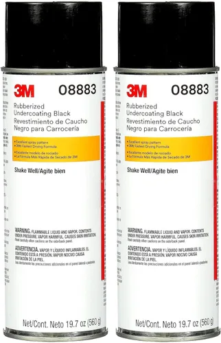 3M Aerosol de Recubrimiento Protector de Goma, 08883, 19.7 oz, Acabado Texturizado, Anticorrosivo, Multiusos para Automóviles, Camiones y Vehículos