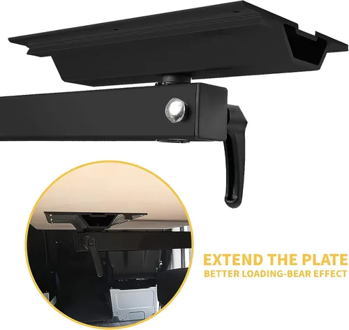 Miniatura 3 de EzeXpreze Pierna de mesa ajustable para RV, rotación de 360 grados en aleación de aluminio, desmontable, Soporte de mesa para RV, altura ajustable