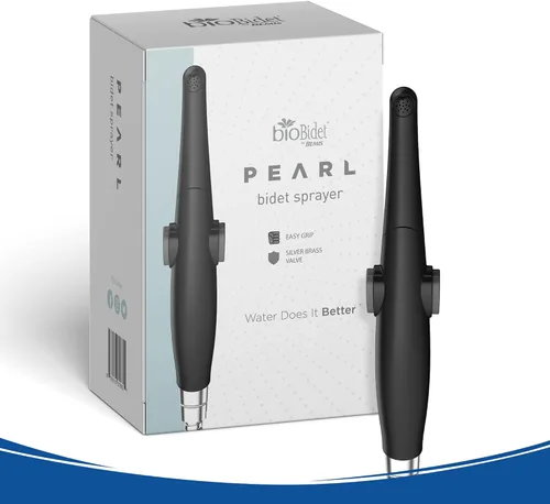 Miniatura 9 de Bidé Bio Rociador manual de bidé para el lavado posterior y femenino con manguera de acero inoxidable y kit de montaje, negro