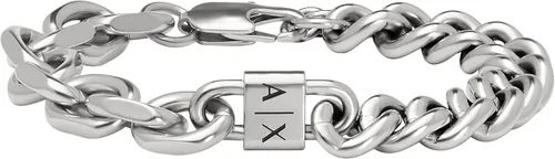 Miniatura 15 de A X Armani Exchange - Pulsera de cadena de acero inoxidable para hombre