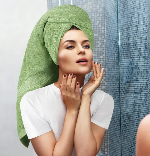 Miniatura 4 de Utopia Towels - Juego de toallas de 8 piezas, 2 toallas de baño, 2 toallas de mano y 4 para la cara, 100% algodón hilado en anillo, 600 GSM, Beige