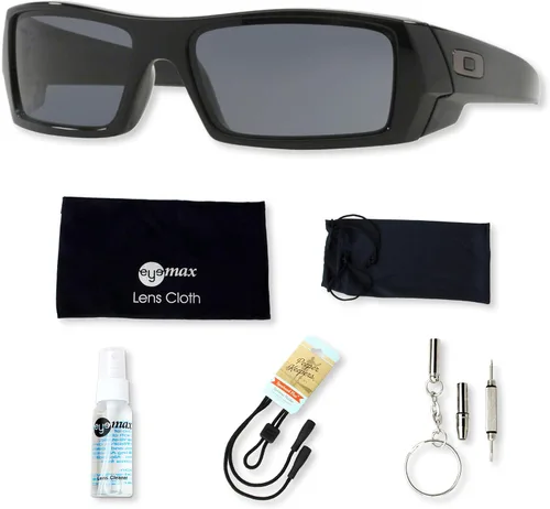 Miniatura 2 de Oakley Gascan OO9014 - Paquete de lentes de sol con funda original y accesorios (5 artículos)